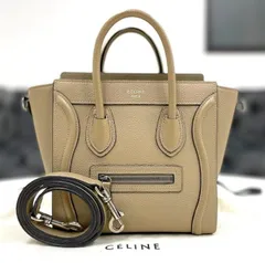 セリーヌ　ラゲージ　ナノ　デューン　レザー　2way　ハンドバッグ　美品☆