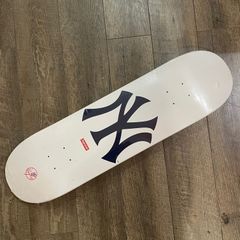 SUPREME 15SS New York Yankees Skateboard WHITE ...