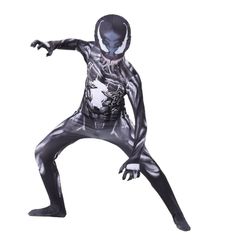 ヴェノムコスプレ黒　スパイダーマンコスプレ　子供から大人まで全身タイツ コスプレ衣装 ハロウィン コスチューム アニメ 変装 仮装 キッズコスチュームCosplay 文化祭 学園祭 撮影用 イベント 誕生日 プレゼント