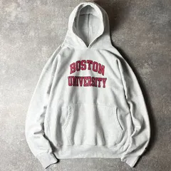 00s Champion 2段 カレッジ プリント リバースウィーブ スウェット フード パーカー XXL / 00年代 オールド チャンピオン トレーナー