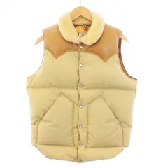 ロッキー マウンテン フェザーベッド Rocky Mountain FeatherBed CRISTY VEST クリスティ ダウンベスト アウター レザー ナイロン 切替 38 M ベージュ 450-462-11 /KHのサムネイル