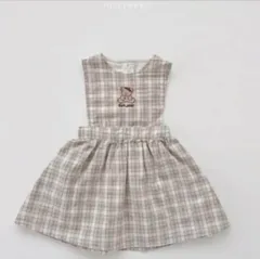 oottbebe リトルベア チェック ワンピース 120　オットベベ　オッベベ　韓国子供服 ジャンスカ