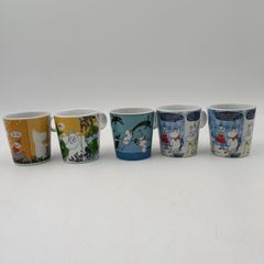 [K-1003]무민 MOOMIN 포시즌 머그 무민 컬렉션 여름 1개 겨울 2개 아마 봄 가을 1개씩 핀란드 아라비아 5점 세트