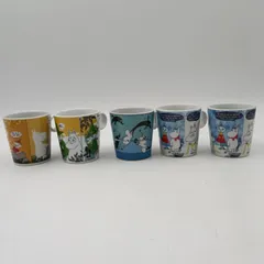 【K-1003】ムーミン MOOMIN フォーシーズンマグ ムーミンコレクション 夏1個 冬2個 おそらく春秋1個ずつ フィンランド アラビア 5点セット
