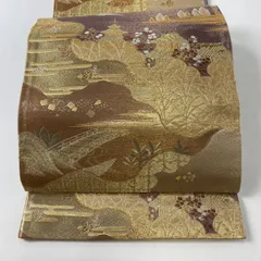 六通］袋帯 新品未使用品 引箔 富嶽百景 435cm - www