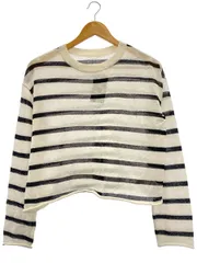 ◆美品 アパルトモン ボーダー シアー Tシャツ Border Sheer 白 ◇美品 アパルトモン ボーダー シアー Tシャツ Border Sheer 白