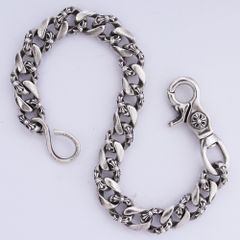 Chrome Heartsファンシーウォレットチェーン ショート 3点セット CHROME HEARTS (クロムハーツ) ウォレットチェーン ファンシー