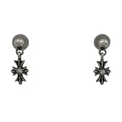 クロムハーツ CHROME HEARTS タイニーE CHプラス ドロップ ピアス スイング 十字架 クロス ピアス シルバー925 ダイヤモンド 585 シルバー レディース 【中古】のサムネイル