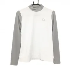 ヘンリークラブ ハイネックシャツ 白×グレー ストレッチ レディース 42(L) ゴルフウェア HENRY CLUBのサムネイル