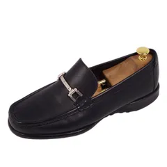 美品 サルヴァトーレ フェラガモ Salvatore Ferragamo ローファー モカシン ホースビット カーフレザー シューズ メンズ 8EE(26cm相当) ブラックのサムネイル