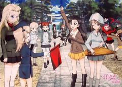 [중고] 포스터 (애니메이션) B1 천 포스터 극장판 팀 [걸즈 & 팬처 극장판] AnimeJapan 2016 상품