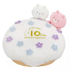 [중고] 쿠션·본체 우사마루 & 우사코 10th 케이크와 비츠키 쿠션 봉제인형 [이치반 쿠지 우사마루 ~10th anniversary party~] 라스트원상