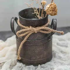 ミルク缶 ミルクタンク ヴィンテージ雑貨 アンティーク 鉄缶 A