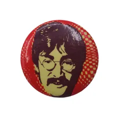 ジョンレノン 缶バッジ　Vintage ヴィンテージ　ビートルズ 80s ジョン・レノン ヴィンテージ缶バッジ/JOHN LENNON