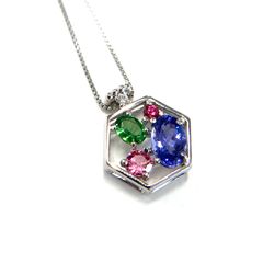 プラチナ　ネックレス　タンザナイト　カラーストーン　美品　Pt850 Pt900 12月誕生石のプレゼント Pt900 タンザナイト 12月の誕生石