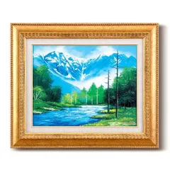上高地 工藤昭重 油彩画6号