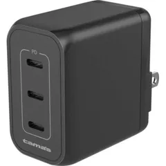 【 新品 未開封 】   多摩電子工業 PD65W コンセントチャージャー C×3 ブラック ［3ポート /USB Power Delivery対応 /GaN(窒化ガリウム) 採用］ TAP146C3K 未使用 送料無料