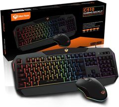 【新品】 MEETION 有線ゲームのキーボードとマウスのセット MT-C510