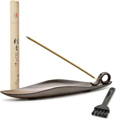 ANCL お香立て 線香立て 線香皿 オブジェ インテリア 癒やし リラックス お香たて(ブラウン)