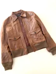 2297【美品】L'ALLURE ドゥーズィエムクラス ライダースジャケット L'ALLURE ドゥーズィエムクラス 馬革 ダブルライダース