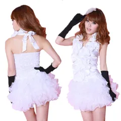 新品 6段 ふわふわ パニエ 大人 フリル 衣装 チュール ボリューム コスプレ フリーサイズ (ホワイト)