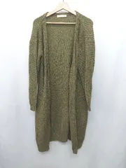 ◇ ⊇ SLOBE IENA スローブ イエナ 長袖 カーディガン サイズF グリーン系 レディース E  【1501230017237】