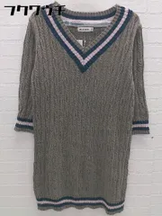 ◇ MILKFED. ミルクフェド 長袖 ミニ ニット ワンピース サイズXS グレー系 レディース 【中古】 【1102120004049】のサムネイル