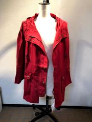 N1091. コンパクトコート赤L