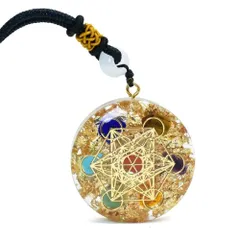 【人気商品】アクセサリー ネックレス ペンダント パワーストーン 浄化 オルゴナイト 水晶 金運 [PLEAVIT] 天然石