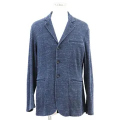 【SALE】ENGINEERED GARMENTS NEW YORK エンジニアード ガーメンツ ジャケット アンコン テーラード メランジ ニット コットン × リネン ジップポケット 3B アウター メンズ サイズ S ネイビー 紺 米国製のサムネイル