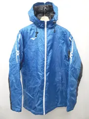 ■ ⊇ MIZUNO ミズノ ジップアップ フーディ 長袖 中綿 ブルゾン サイズF ブルー レディース E  【1506180016071】