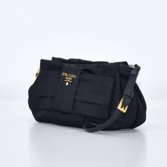 ✨極希少✨プラダ ショルダーバッグ ミニ リボン ロゴ金具 ナイロン