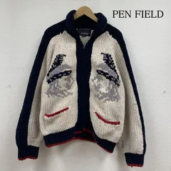 PEN FIELD ペンフィールド ジャケット、上着 ジャンパー、ブルゾン インディアン柄 カウチン ニット ジップアップ セーター カーディガンのサムネイル