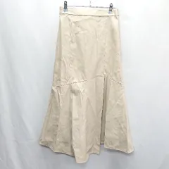 ◇ Vis ヴィス ロング丈 フレア スカート サイズM ベージュ系 レディース E  【1407020066501】