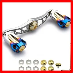 新品未使用✴︎オーロラ✴︎4mm厚95mm✴︎アブ.ダイワ用ストレートハンドル 新品未使用✴︎オーロラ✴︎4mm厚95mm✴︎アブ.ダイワ用