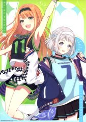 [중고] 클리어 포스터 신작 A3 클리어 포스터 카츠라기 리리아 & 시운 청나라 [이치 반 쿠지 학원 아이돌 마스터 Part2] D상