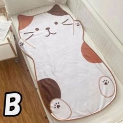 【猫のブランケット フランネル】毛布 ベッド ネコ ねこ 寝室 ふわふわ 大きい かわいい プレゼント ギフト おしゃれ 猫グッズ SH1