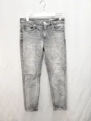 ◇ upperhights アッパーハイツ ストレッチ スキニー デニム ジーンズ パンツ サイズ24 グレー ブラック系 レディース P  【1404250013237】