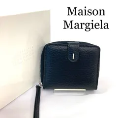 極美品★メゾンマルジェラ　ラウンドジップ　コインケース　小銭入れ　4ステッチ　黒 Maison Margiela 【7/19-7/25 LYP会員+P10倍】メゾンマルジェラ
