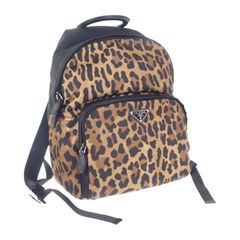 【希少】PRADA プラダ/ヴィンテージ レオパードバックパック 良品 PRADA オールドプラダ ヴィンテージ レオパード 豹柄