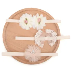 新品 BIANHUAN ベビー ヘアバンド 3点セット カチューシャ キッズ 赤ちゃん 女の子 へあアクセサリー フォーマル リボン セレモニー 赤ちゃん 新生児お祝い 結婚式