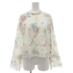 ジルスチュアート JILL STUART カットソー 花柄 プリント レf-ス 刺繍 長袖 S マルチカラー /JS ■YHS2のサムネイル