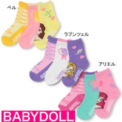 BABYDOLL ディズニー　クルーソックス3P