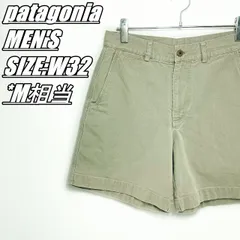 【US古着】patagonia　パタゴニア　オーガニックコットンショーツパンツ　メンズ　サイズ表記W32　M相当　ベージュ