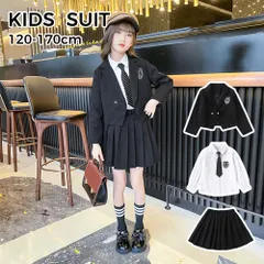 【3点セット】【ネクタイ付き】卒業式 スーツ 女の子 3点セット ジャケット シャツ スカート ネクタイ付き子供服 卒服 小学校卒業式スーツ 子供スーツ 小学生 中学生 高校生 フォーマルスーツ 女子 スーツ 入園式 入学式 卒業式服 お受験 発表会 イベント