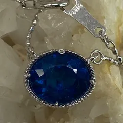 Pt900 pt850ディープブルーアパタイト 1.2ct ネックレス