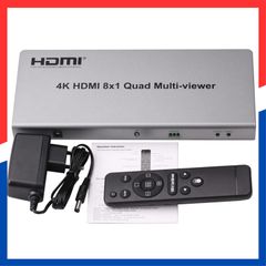【在庫処分】(8X1) HDMI8x1クアッドマルチビューアースイッチャー8/9入力1出力シームレススイッチ9x1マルチビューアーピクチャースプリッターHDTVディスプレイスクリーンディバイダー 8X1マルチビューアースプリッター、4K HDMI