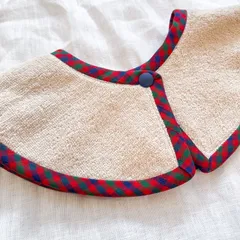 【赤ファミリア風チェック・ベージュ】タオルスタイ