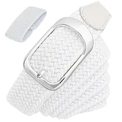 【新品】 [JIFANPAUL] ベルト メンズ メッシュ 編み込み ゴム ゴルフ カジュアル 伸びる 伸縮ベルト 大きいサイズ ビジネス 紳士 ストレッチ 穴なし フリーサイズ 学生 0