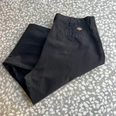 Dickies / work cargo 36x32【希少サイズ36×32】Dickiesワイドカーゴパンツ古着バギーストリート黒 sk8　ヒップホップ　イージーパンツ　バギーパンツ 横ノリ